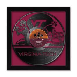 Sporticulture - Virginia Tech Hokies Framed 13" x 13" Vinyl Record Art Print - Maroon