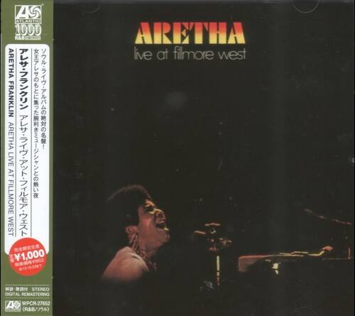 ARETHA FRANKLIN  
live at filmore west  

AS ATLANTIC 1000  
R&B  
ARETHA FRANKLIN  
FILMORE AT LIVE  
WEST  
1,000  
STEREO DIGITAL REMASTERING  
AS WPCR-27652 (R&B/ ARETHA live at filmore west)  

¥1,000  

STEREO  
WPCR-27652
