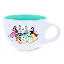Silver Buffalo - Disney Princess Royal Gathering Ceramic Soup Mug | Holds 24 Ounces - White