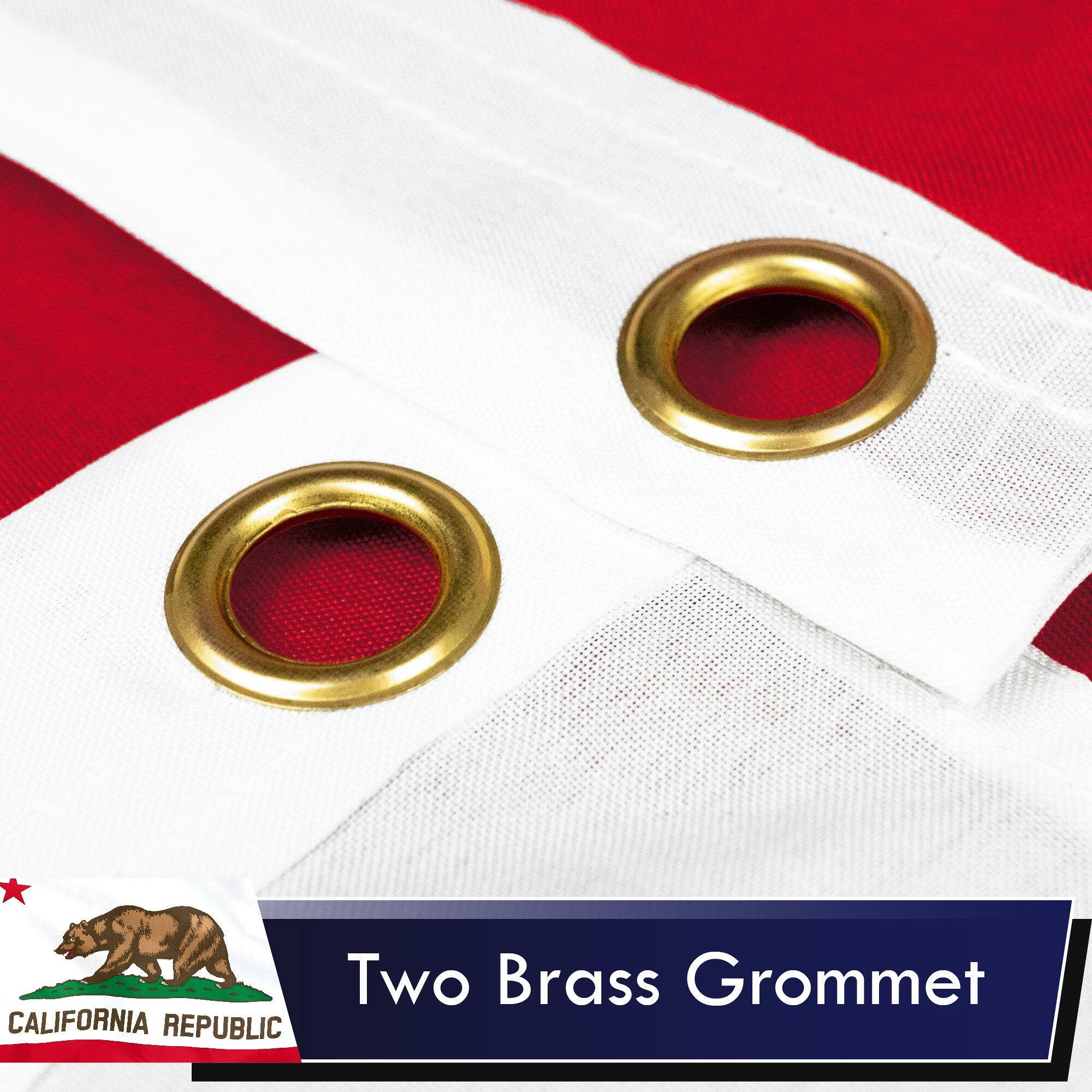 Two Brass Grommet  
CALIFORNIA REPUBLIC