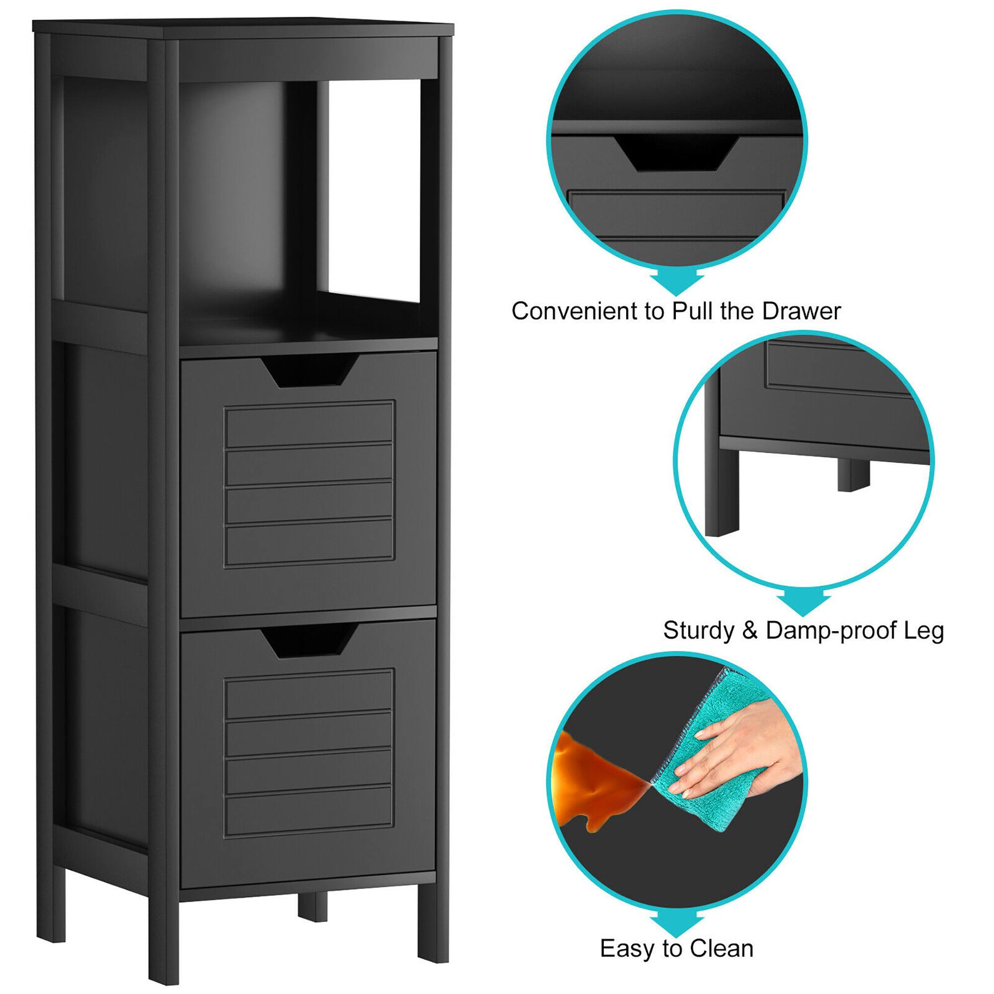 Convenient to Pull the Drawer  
Sturdy & Damp-proof Leg  
Easy to Clean