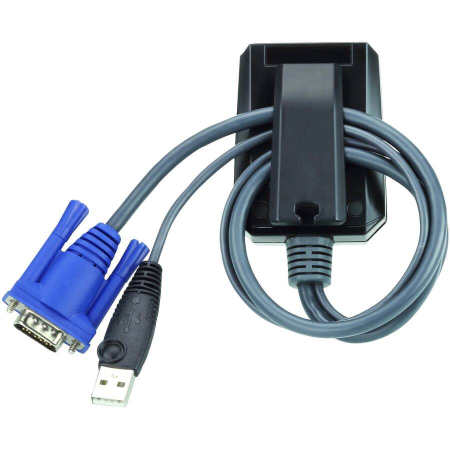 Alt View 4. Aten Technology - ATEN USB/VGA Video/Data Transfer Cable-TAA Compliant - USB/VGA Video/Data Transfer Cable for Notebook, Server, KVM - Black.