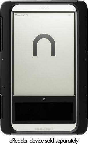 Front Standard. OtterBox - Defender Case for Barnes & Noble NOOK eReaders - Black.