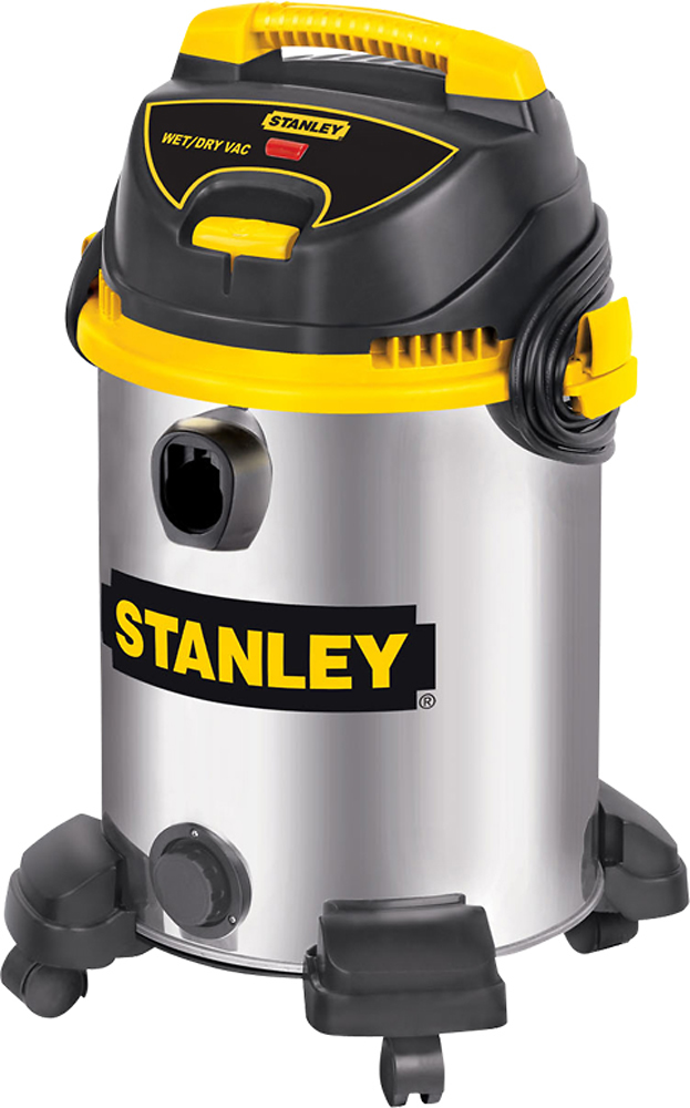 Stanley 6 Gallon Wet/Dry Vacuum 5.0- Peak HP Stainless Steel 