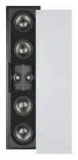 Front. Sonance - R2SUR RECTANGLE SINGLE SPEAKER - Reference 5-1/4" Surround 3-Way In Wall Speaker (Each) - Paintable White.