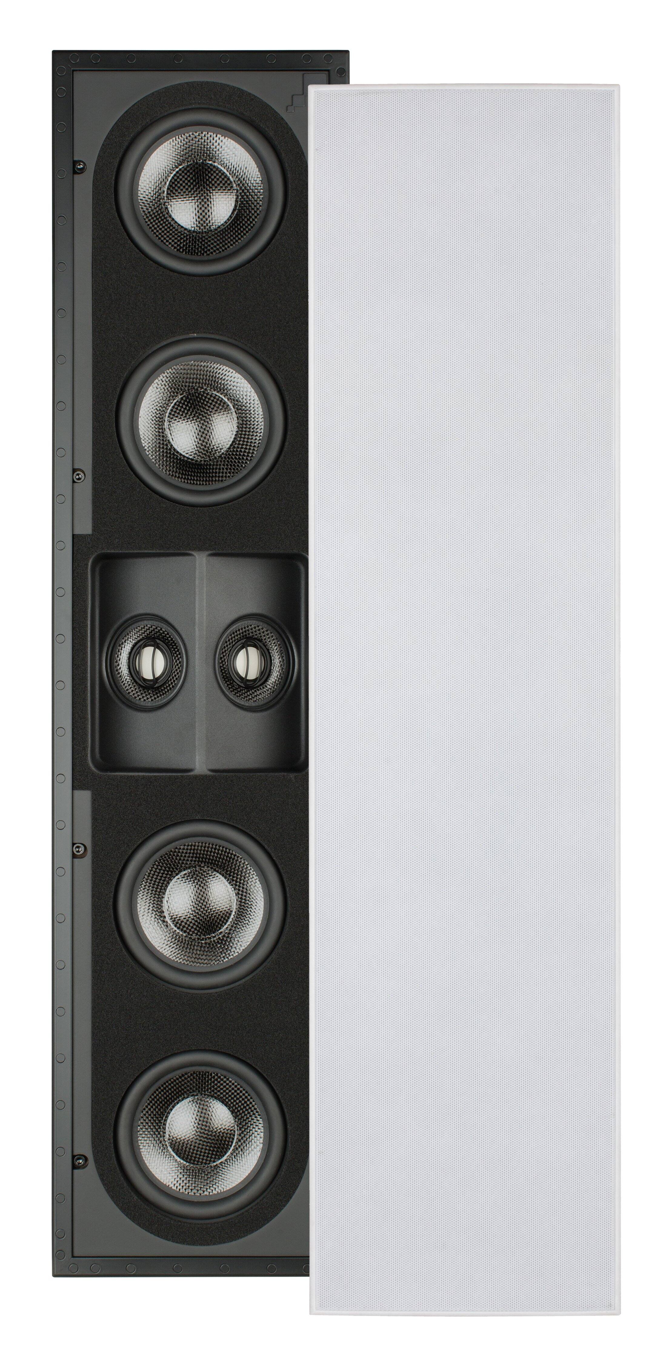 Sonance - R2SUR RECTANGLE SINGLE SPEAKER - Reference 5-1/4" Surround 3-Way In Wall Speaker (Each) - Paintable White