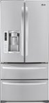 Front Zoom. LG - 24.7 Cu. Ft. French Door Refrigerator with Thru-the-Door Ice and Water - Stainless steel.