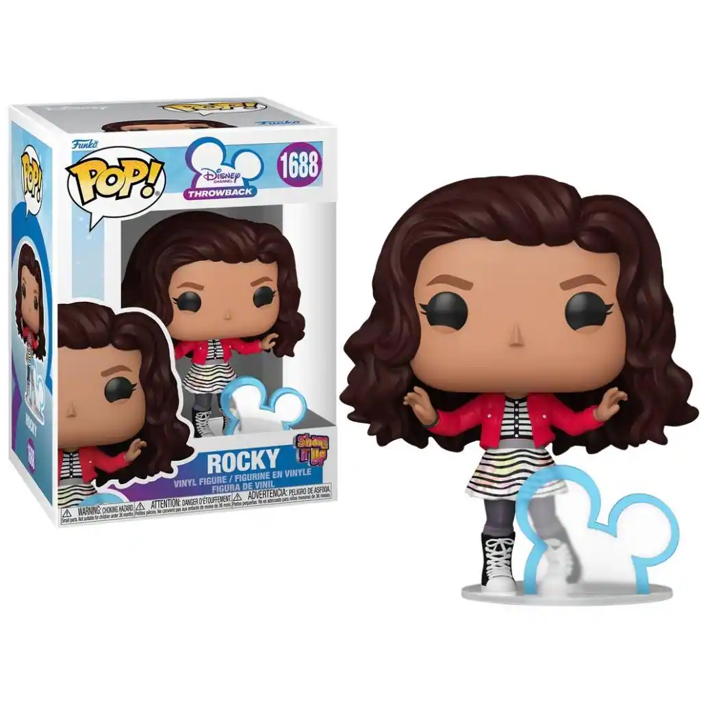C Funke  
Disney 1688 POP! THROWBACK - Sheu ROCKY IT FIGURINE EN VINYLE FIGURE / VINYL DE VINIL FIGURA PELIGRO DE ASFIXIA D'TOUFTEMENT A ADVERTENCIA: - - - A ATTENTION: AT DANGER a - P A WARNING CHOINENAZARD - - -