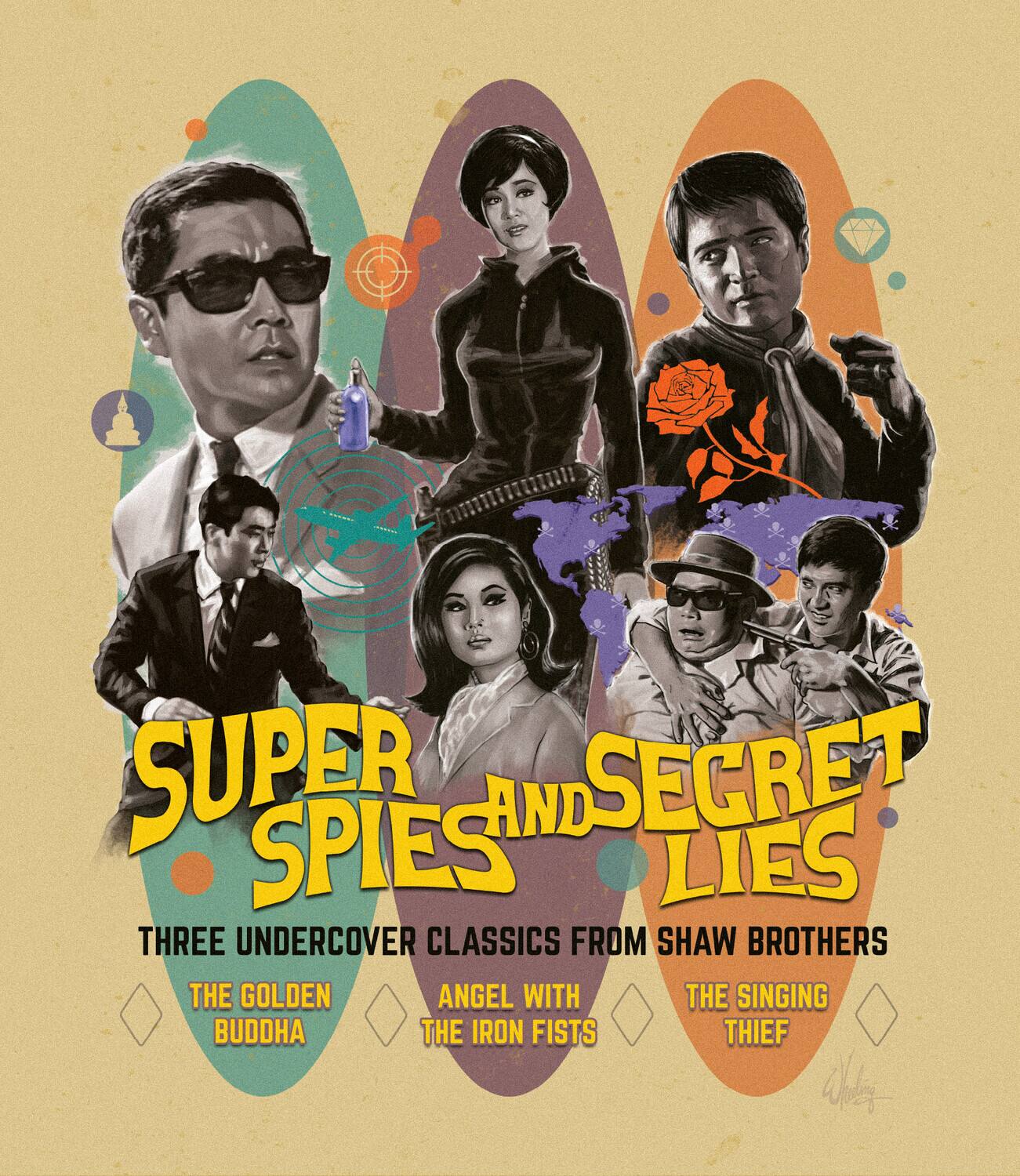 Front. Super Spies and Secret Lies: Three Undercover Classics From Shaw Brothers   - BLU-RAY.
