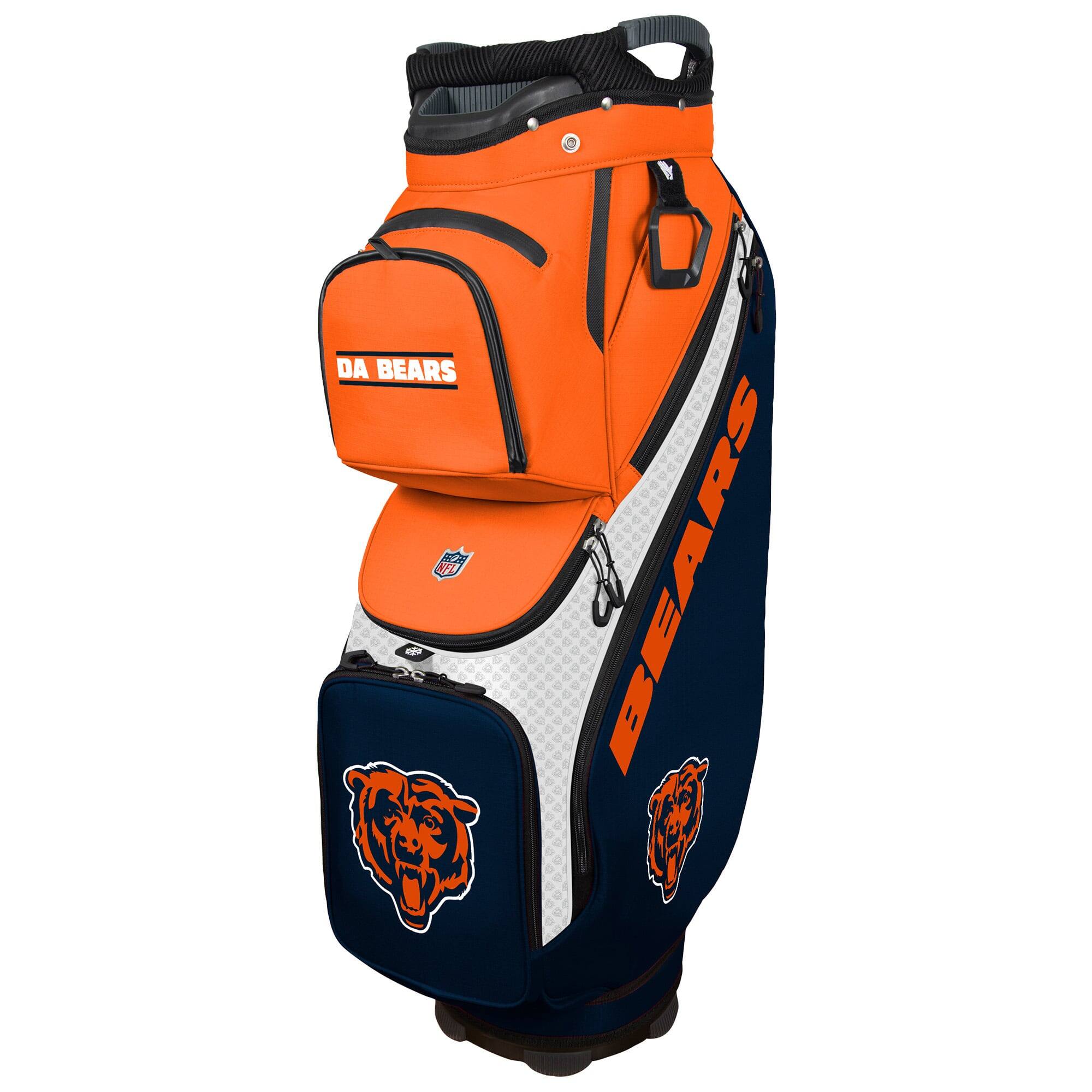 Front. WinCraft - Chicago Bears Clubhouse Cooler Cart Golf Bag - Multicolor.