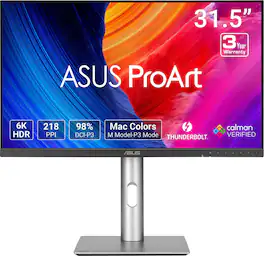 ASUS - ProArt 32" 6K IPS Professional Monitor with HDR 10 (DisplayPort, HDMI) - Black