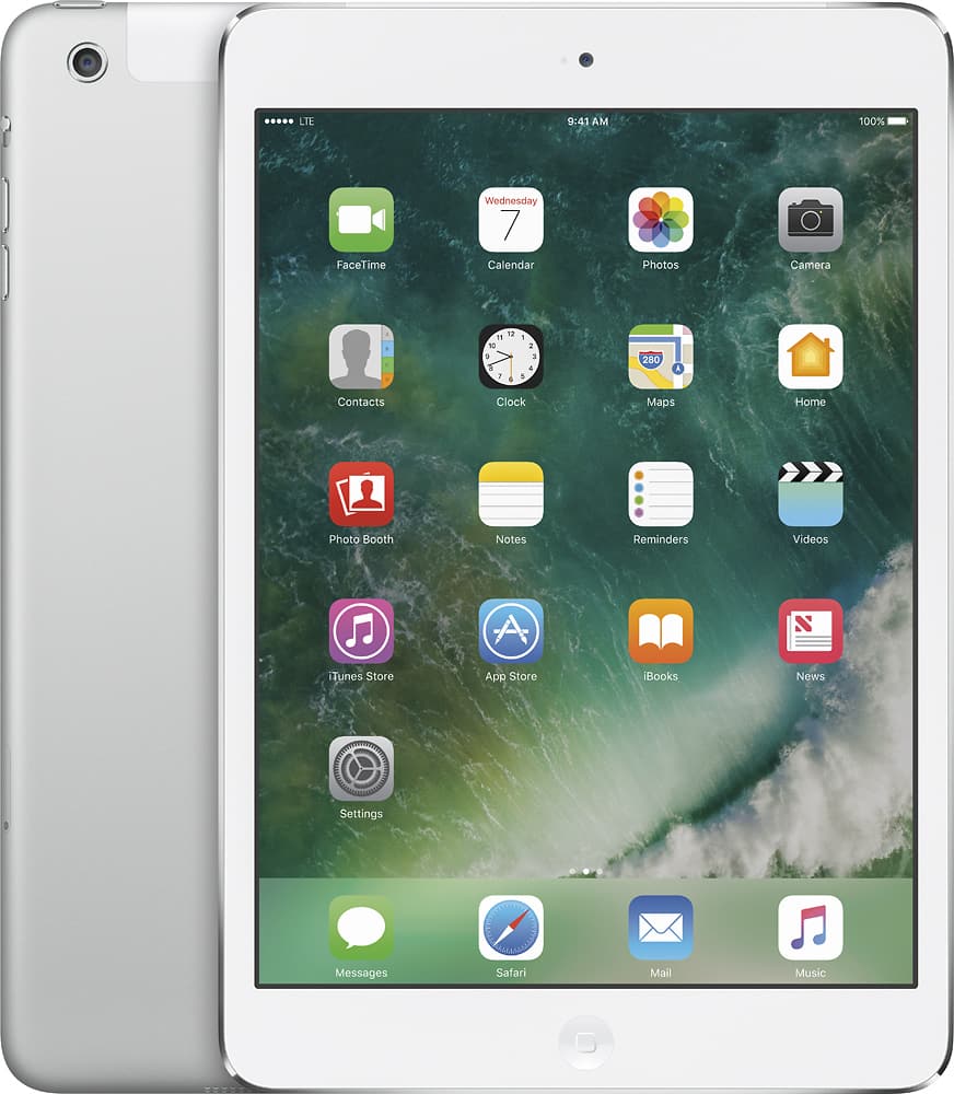 Best Buy: Apple iPad® mini 2 with Wi-Fi + Cellular 32GB (AT&T) Silver/White  MF083LL/A