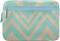Studio C - Chevron and On Laptop Sleeve - Linen/Aqua-Front_Standard