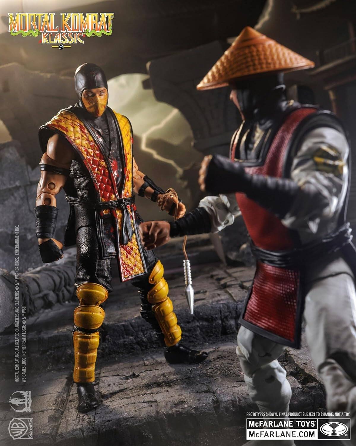 Mortal Kombat Klassic Inc. Entertainment Bros. Wasner & Elements and WBEL - Characters Logo: Related Netherrealm All and Kombat Logo, Games Mortal Kombat Games Prototypes Shown. Final Product Subject to Change Not a Toy. McFarlane Toys McFarlane.com