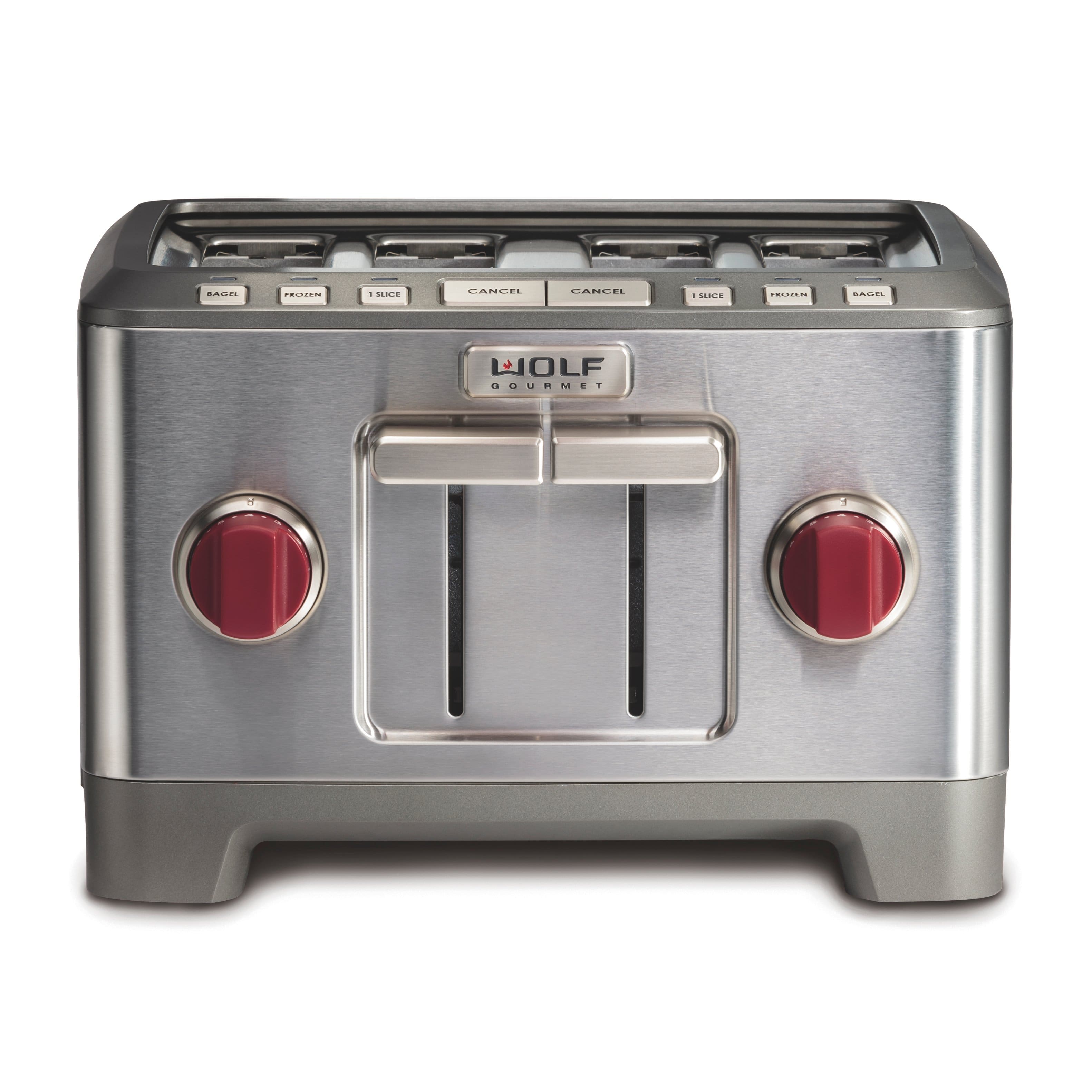 Wolf Gourmet - Four-Slice Toaster - Stainless Steel - Front_Zoom