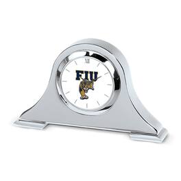 Jardine - FIU Panthers Logo Napoleon Desk Clock - Silver