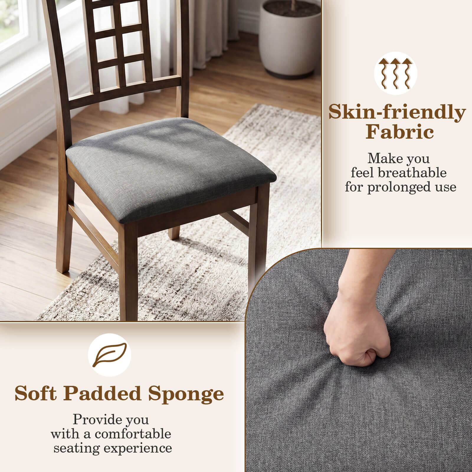 Skin-friendly Fabric  
Make you feel breathable for prolonged use  

Soft Padded Sponge  
Provide you with a comfortable seating experience