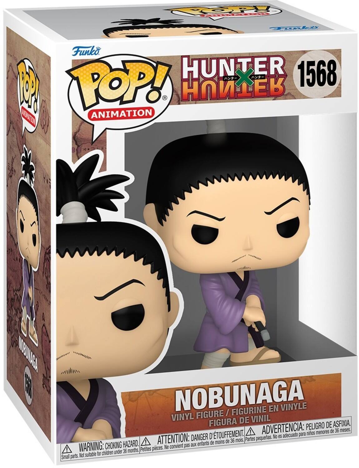 FO FRiT Topke S Funko HUNTER  X  1568 B POP! - ADNTTION ANIMATION MOOUNACA E NOBUNAGA / FIGURINE EN VINYLE VINYL FIGURE VINIL FIGURA DE ASFIXIA. ADVERTENCIA: PELIGRO DE menores de 36 meses. D'TOUFFEMENT. adecuado para nios DANGER pequeias. No es HAZARD. ATTENTION: enfants de moins de 36 mois Partes WARNING: CHOKING Ne convient pas aux under 36 months, Petites pieces. Not suitable for children Small parts