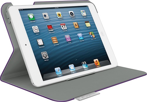  Logitech - Folio Case for Apple® iPad® mini, iPad mini 2 and iPad mini 3 - Matte Purple