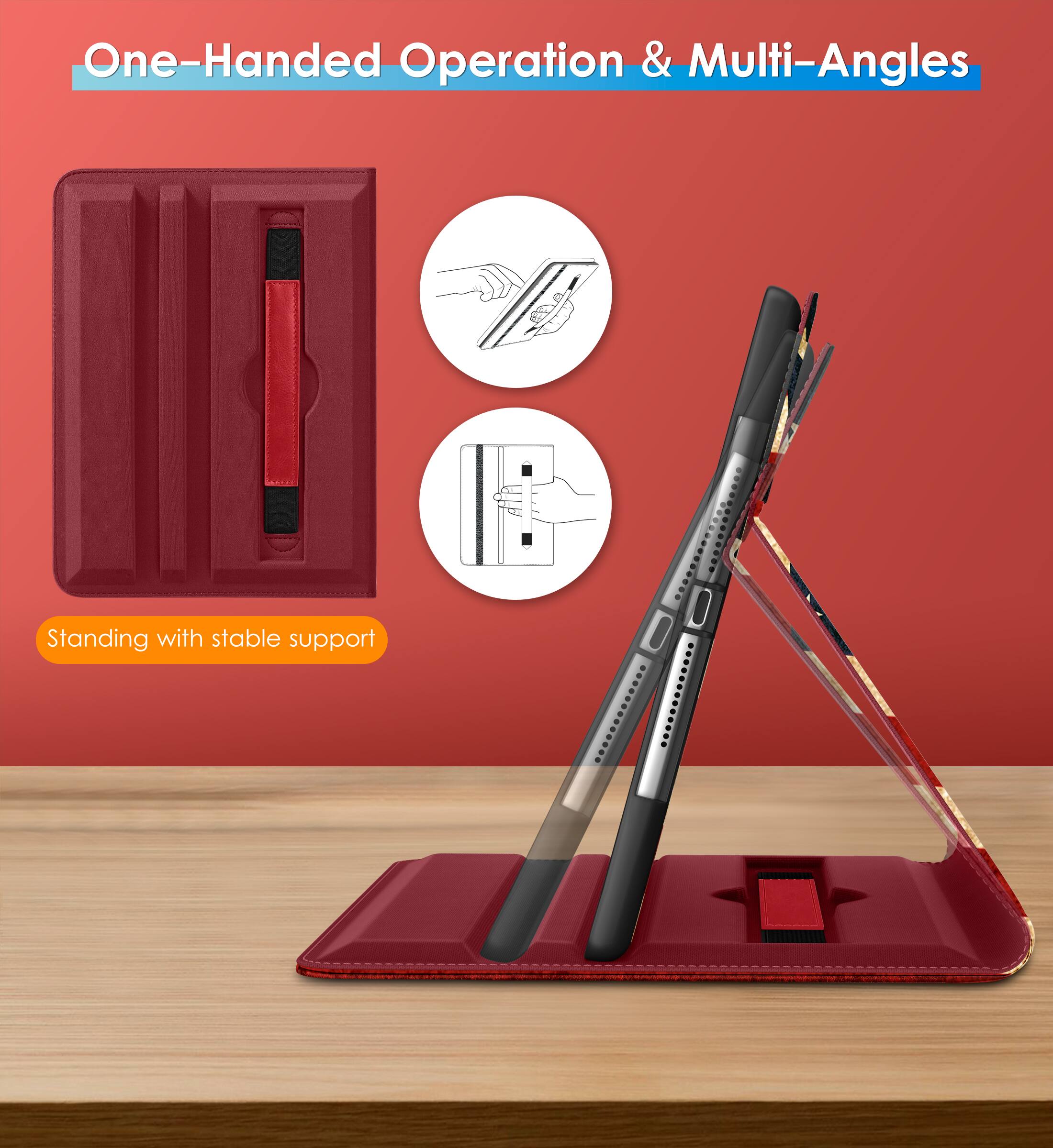 One-Handed Operation & Multi-Angles

Standing with stable support