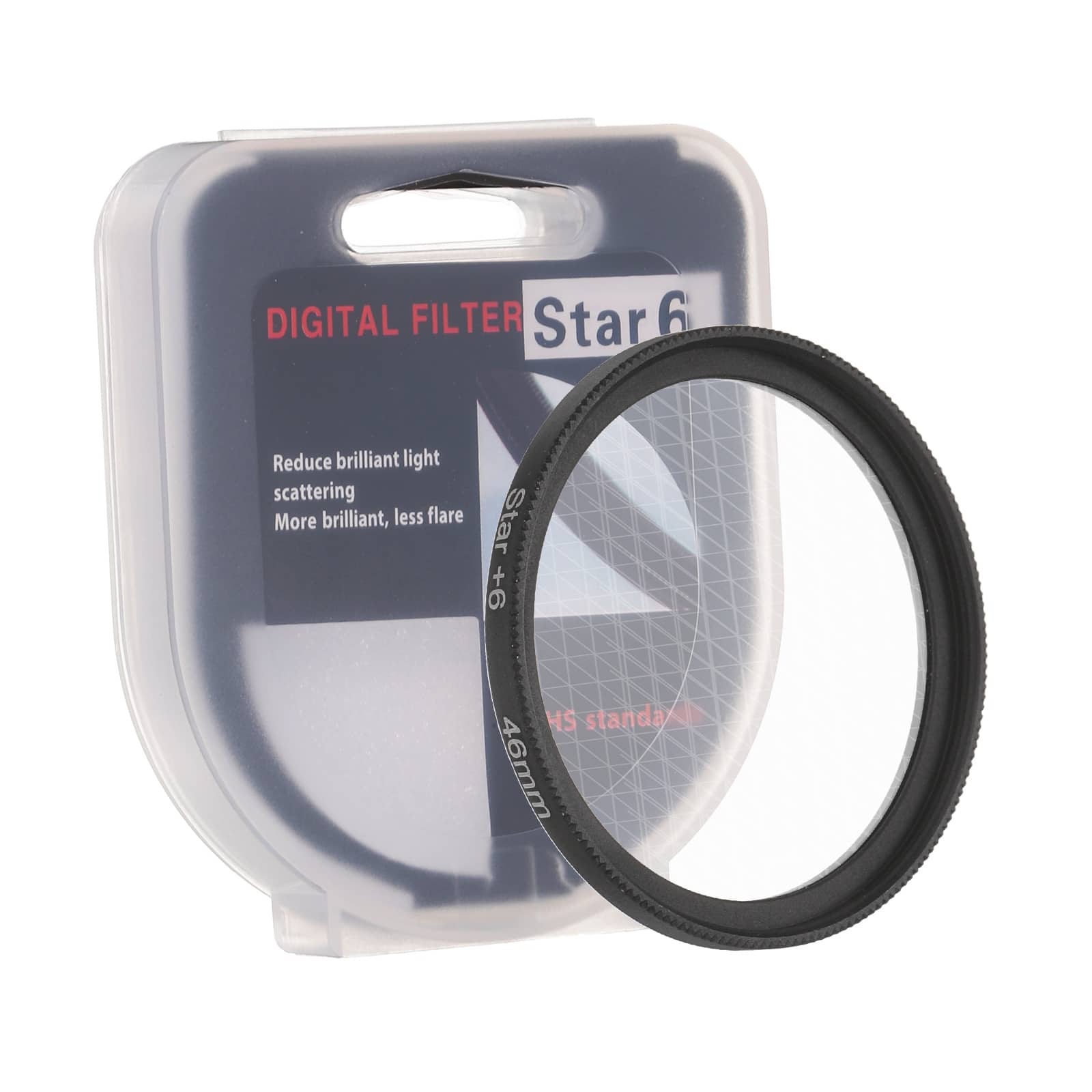 Unique Bargains - 46mm Star Filter, 8 Points Starburst Variable Twinkle Effect Ultra Slim Optical for Nikon DSLR