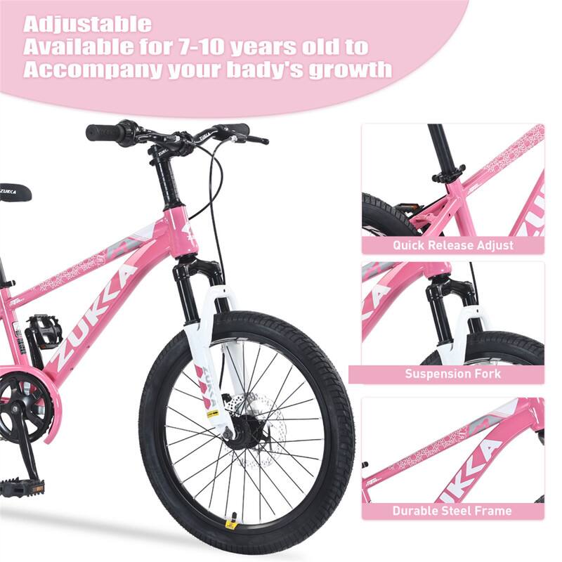 Adjustable  
Available for 7-10 years old to Accompany your baby's growth  

CURCA HRI ZUKKA  
Quick Release Adjust  
Suspension Fork  
Durable Steel Frame