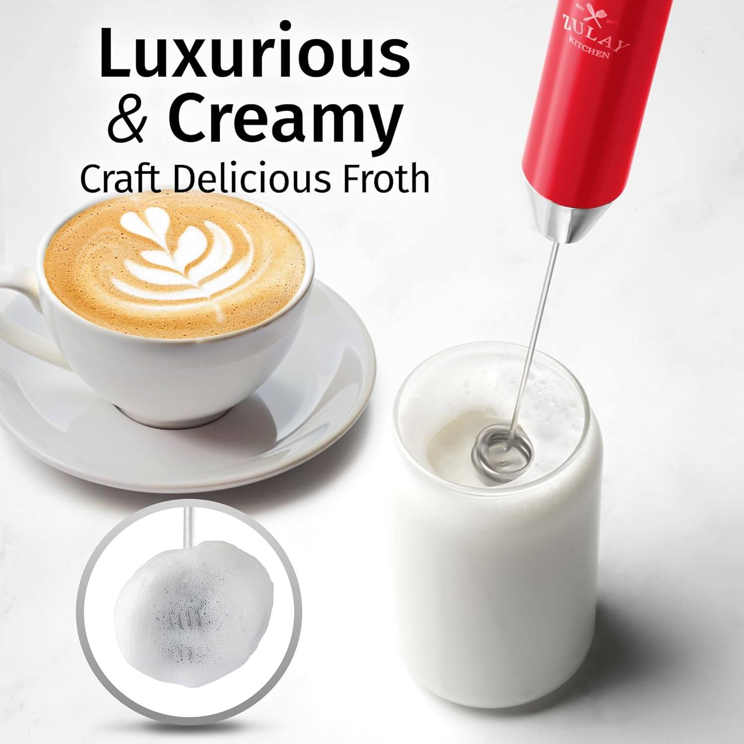 Luxurious & Creamy  
Craft Delicious Froth  

ZULAY KITCHEN