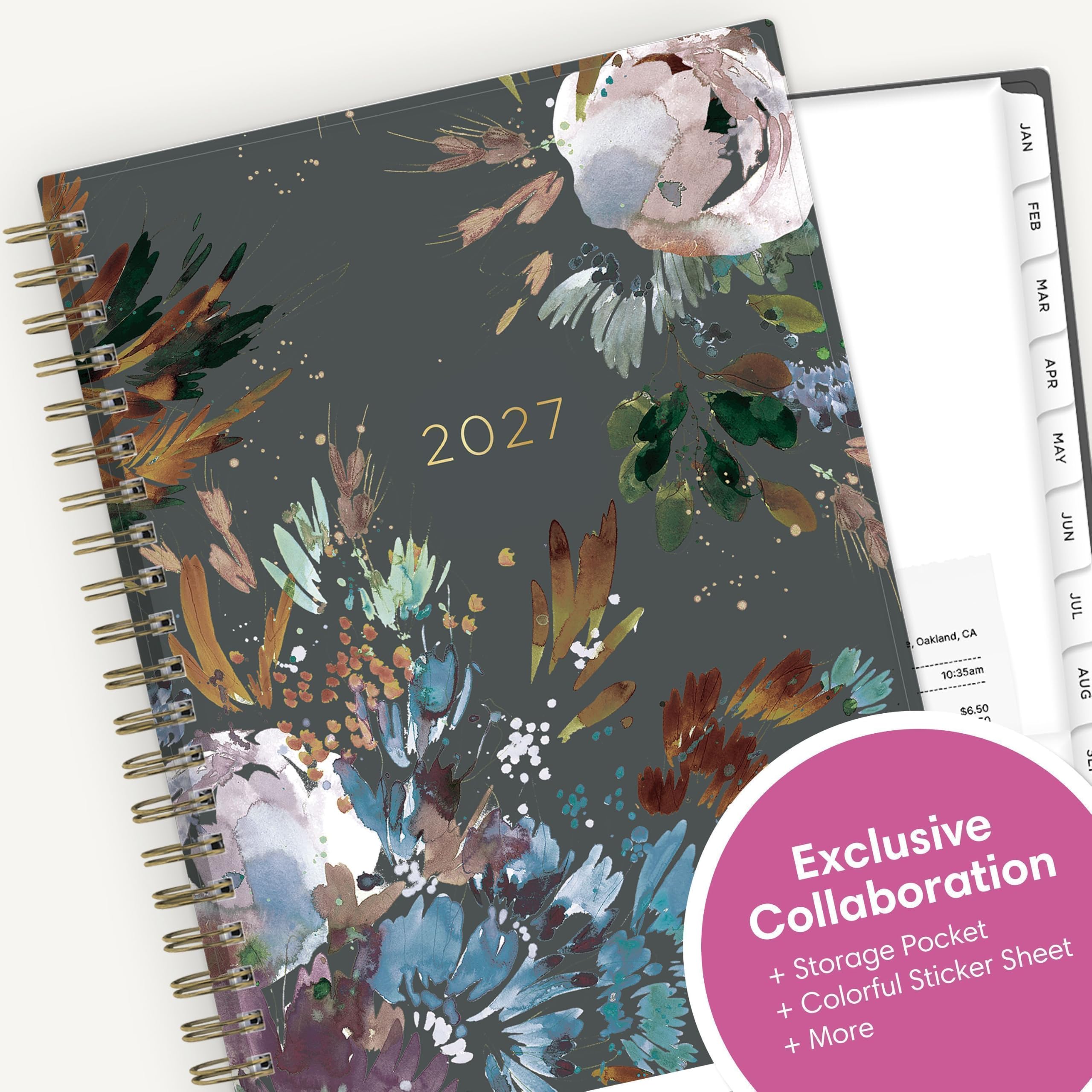 2027  
JAN FEB MAR APR MAY JUN JUL  
Oakland, CA 10:35am $6.50  
AUG  
Exclusive Collaboration  
+ Storage Pocket  
+ Colorful Sticker Sheet  
+ More