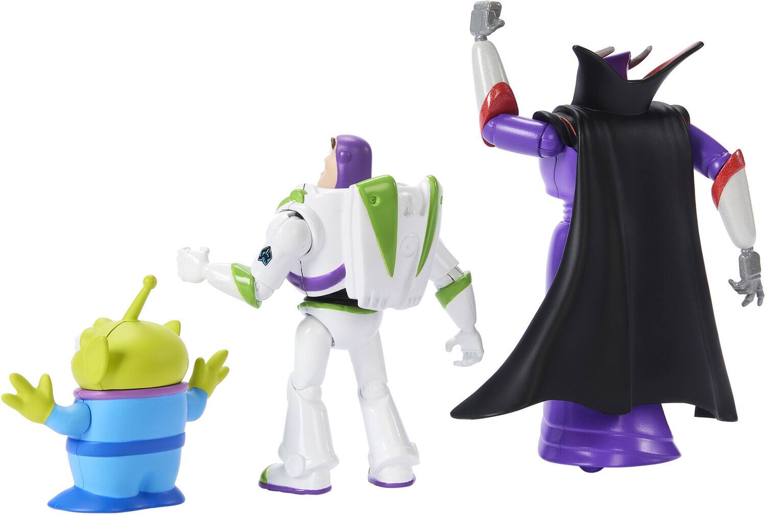 Alt View 4. Mattel - Mattel - Disney/Pixar Storytellers Toy Story Buzz, Zurg, Alien 3-Pack   - Collectibles - Multicolor.