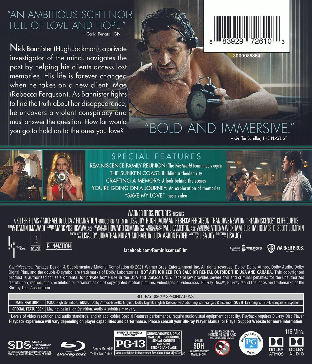 Back. Reminiscence [Blu-ray].