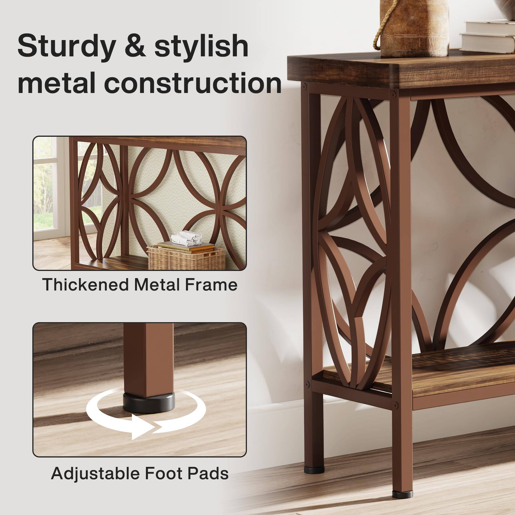Sturdy & stylish metal construction

Thickened Metal Frame

Adjustable Foot Pads