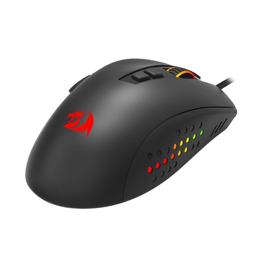 Alt View 3. REDRAGON - Roadmaster M723 Gaming Mouse, 7 buttons programmable buttons & 5 Backlit Modes, max 12400DPI - Black.