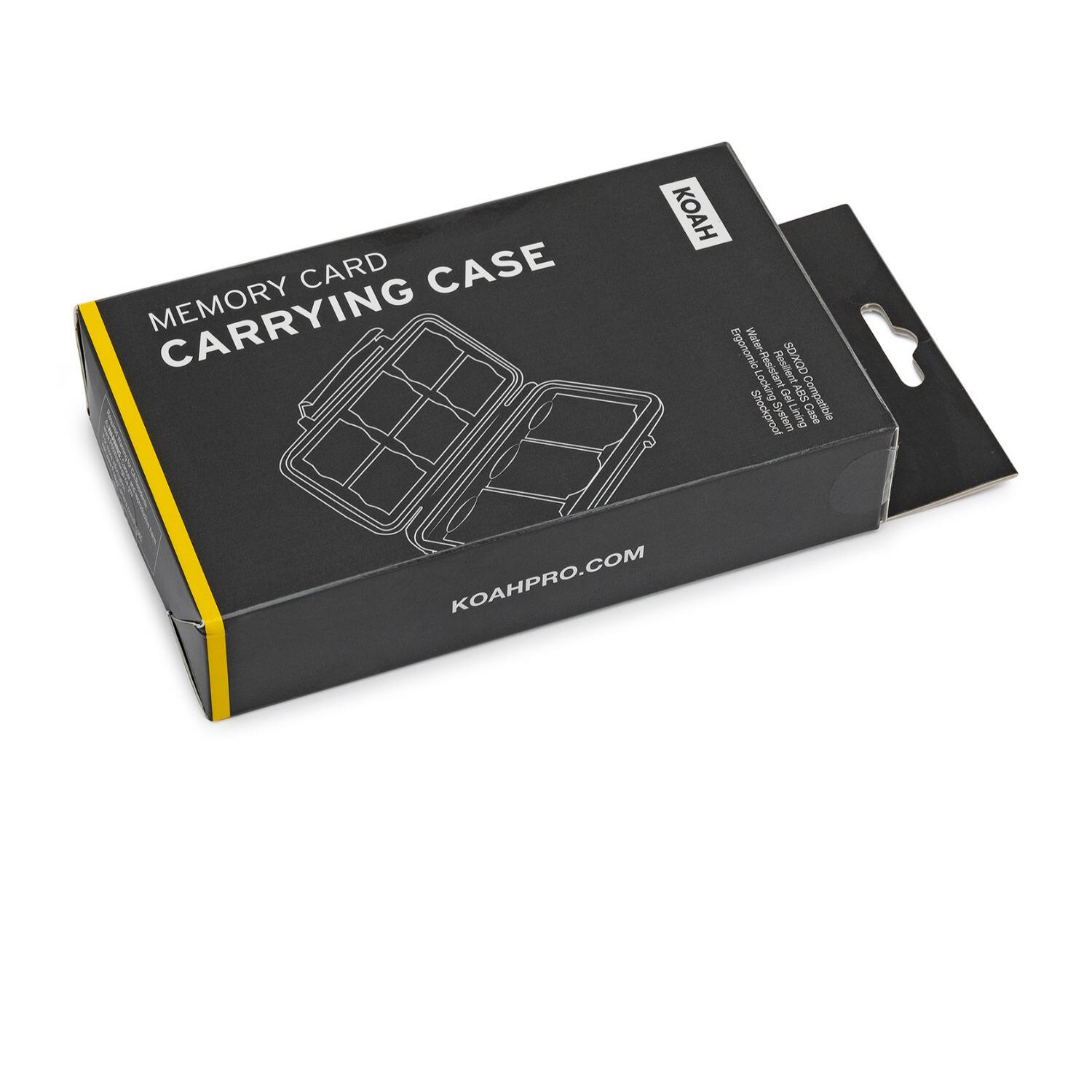 MEMORY CARD CARRYING CASE

KOAHPRO.COM

Ergonomic SD Water-Resistant Resilient 00xG Locking d Gel ARS Compatible Shockproof 5y System Lining Case