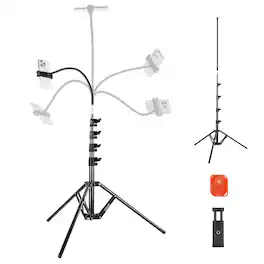 Neewer - BASICS Tripod Stand, Flexible Arm, Aluminum - Black