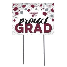 Jardine - Southern Illinois Salukis 18'' x 24'' Grad Yard Sign - White