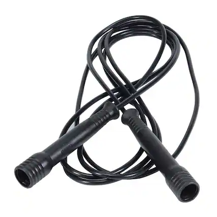 Front. Power Systems - Speed Jump Rope (10 ft), Lightweight Exercise Rope for Cardio, Skipping & Fitness - Black.