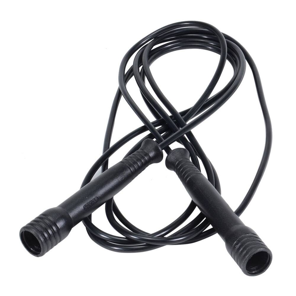 Front. Power Systems - Speed Jump Rope (10 ft), Lightweight Exercise Rope for Cardio, Skipping & Fitness - Black.