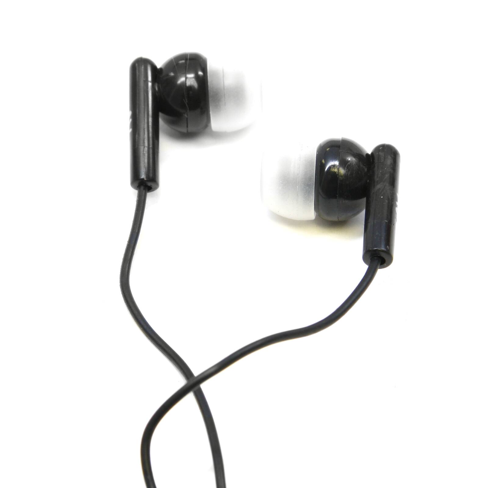 Front. Nutek - Nutek Black Stereo Earbuds.