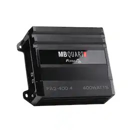 MB Quart - Formula 400 Watt 4 Channel Car Audio Mobile Amplifier, FA2-400.4 - Black
