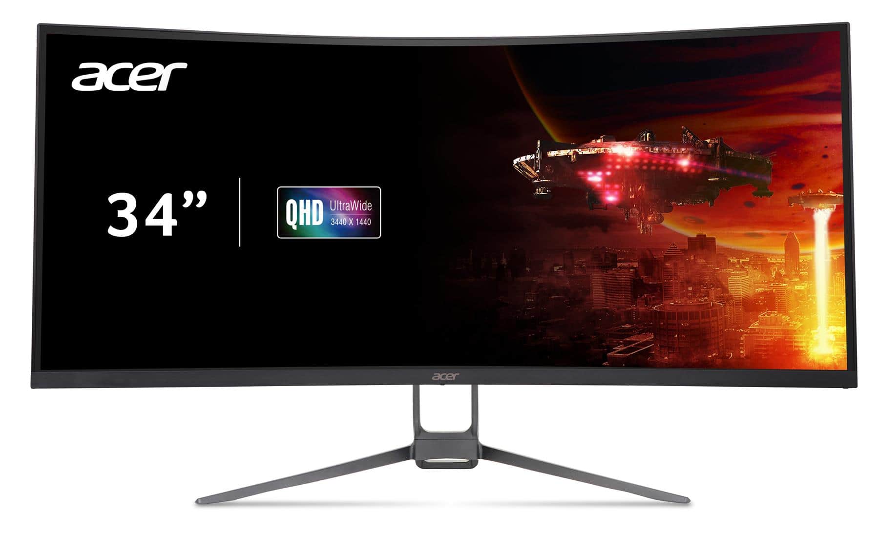 Acer - Refurbished Excellent - Refurbished Nitro EDA343CUR X 34" LCD Gaming Monitor 240Hz 3440x1440 UltraWide - Black