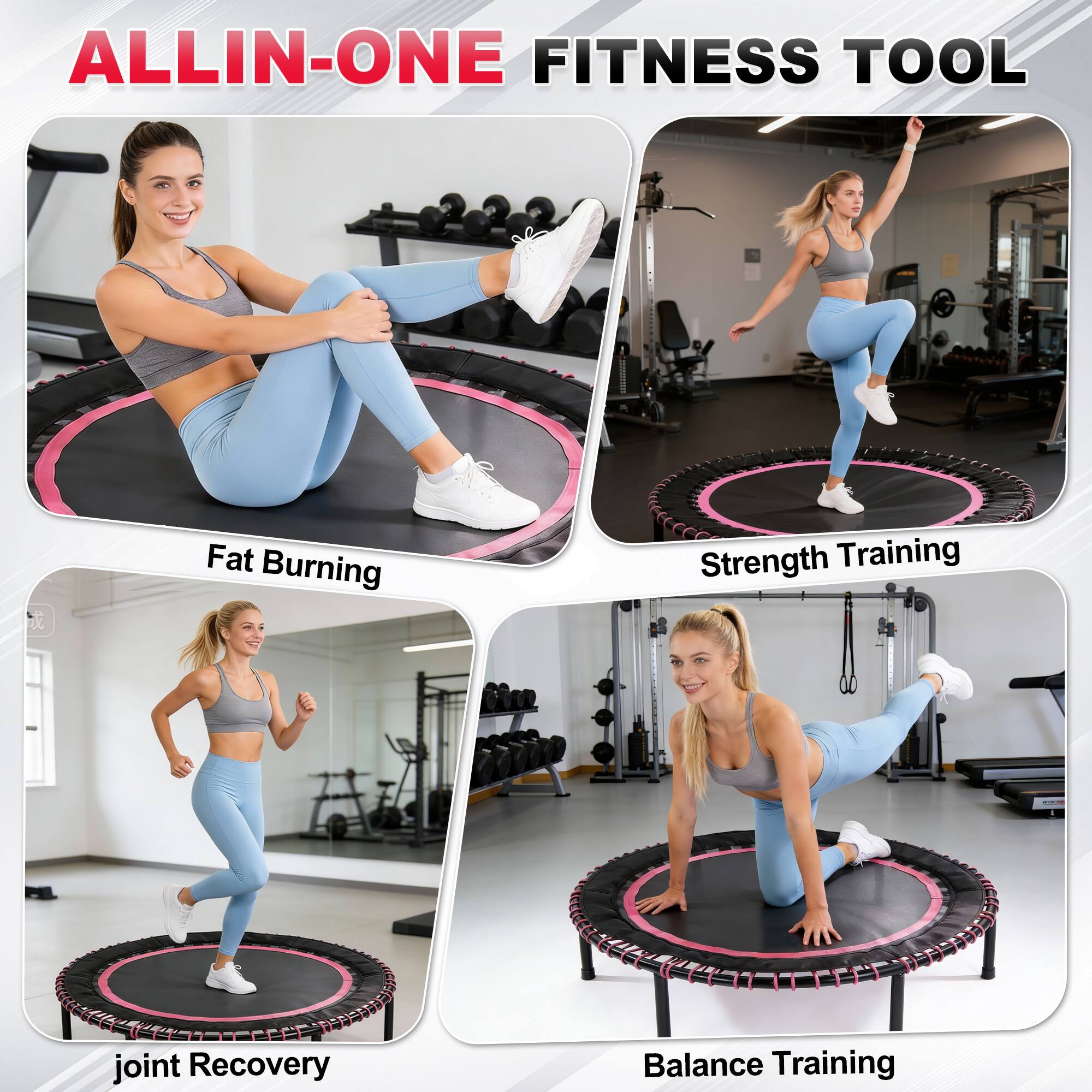 ALL-IN-ONE FITNESS TOOL

- Fat Burning
- Strength Training
- Joint Recovery
- Balance Training
