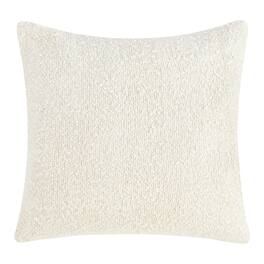 Manhattan Lane - Sue Square Accent Throw Pillow, 22 Inch Cotton Blend Textu - Ivory