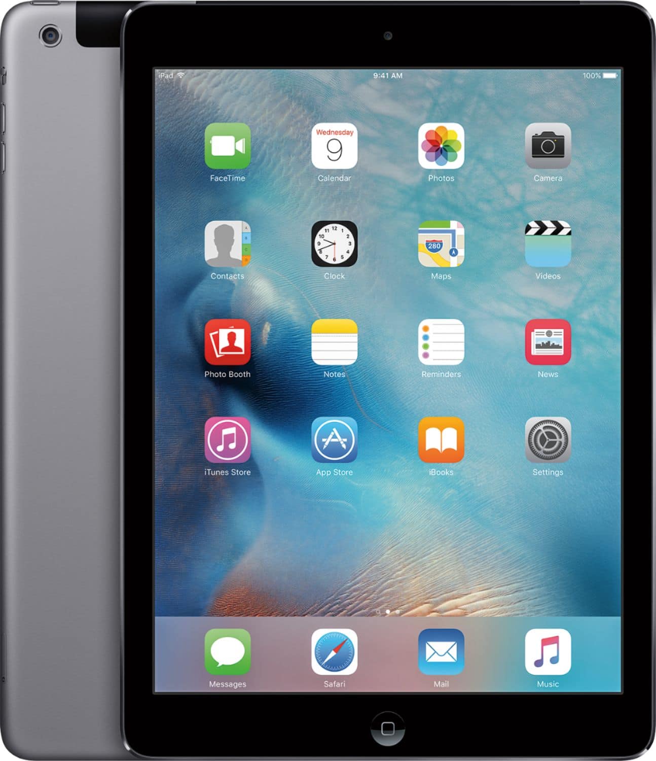 Apple iPad® Air with Wi-Fi 16GB Space Gray MD785LL/A - Best Buy