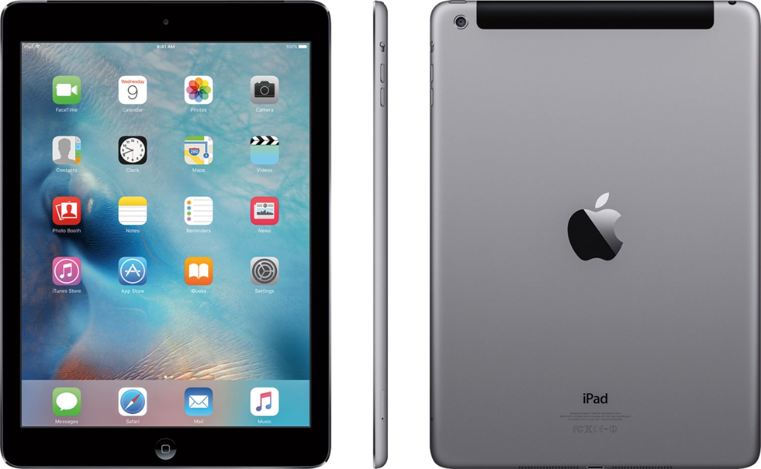 Best Buy: Apple iPad® Air with Wi-Fi 16GB Space Gray MD785LL/A