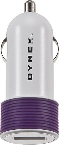 Front. Dynex™ - USB Vehicle Charger - Purple.
