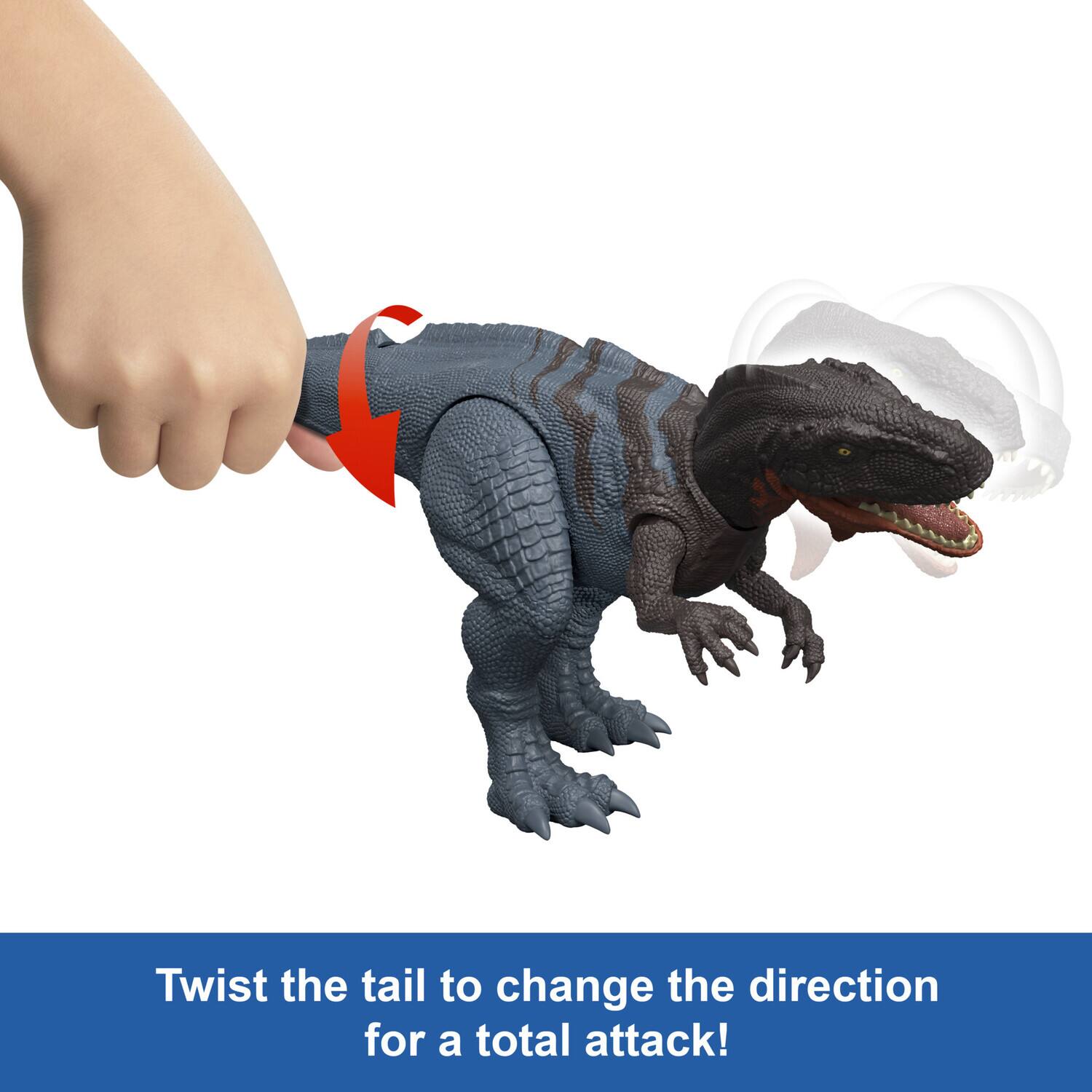 Twist the tail to change the direction for a total attack!