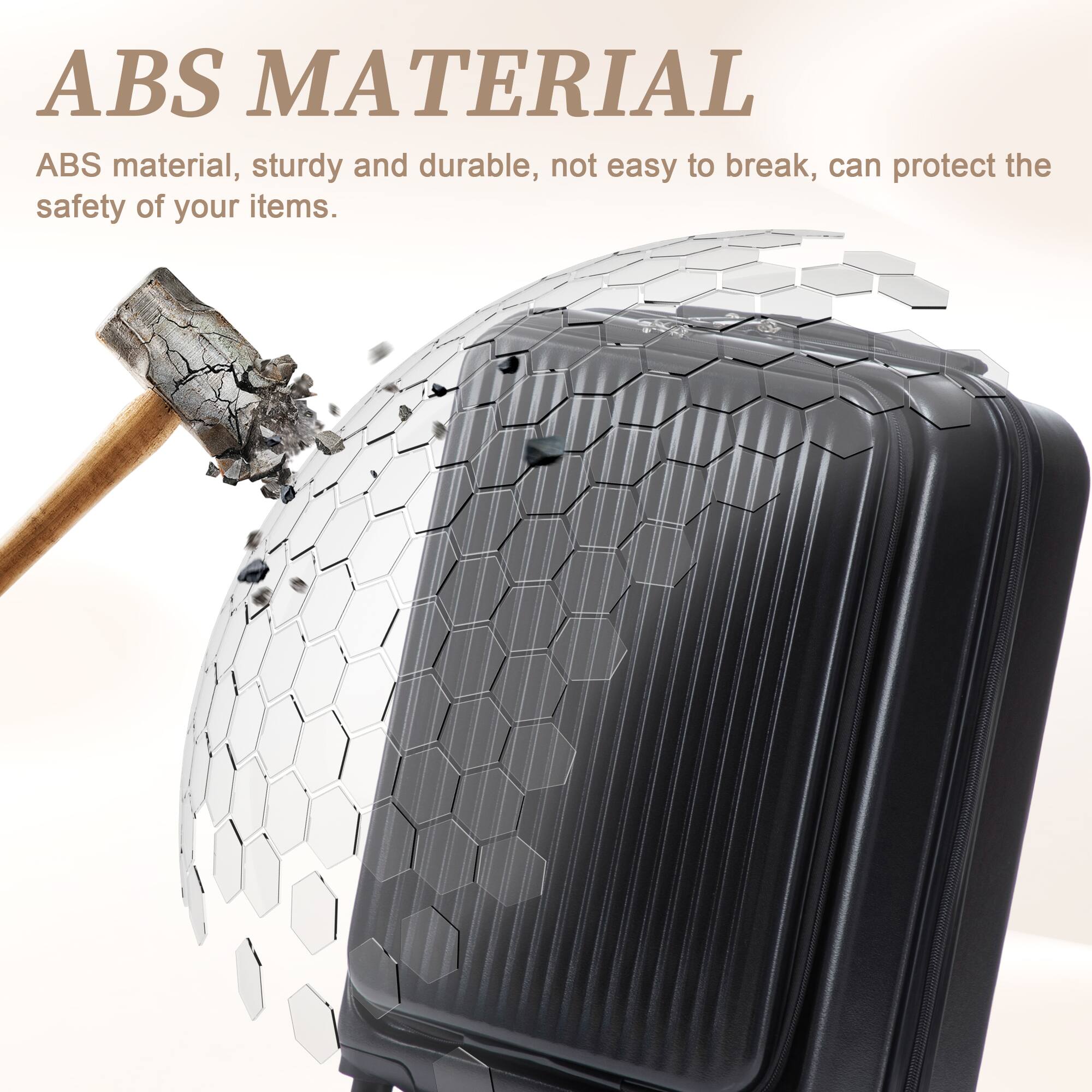 ABS MATERIAL

ABS material, sturdy and durable, not easy to break, can protect the safety of your items.