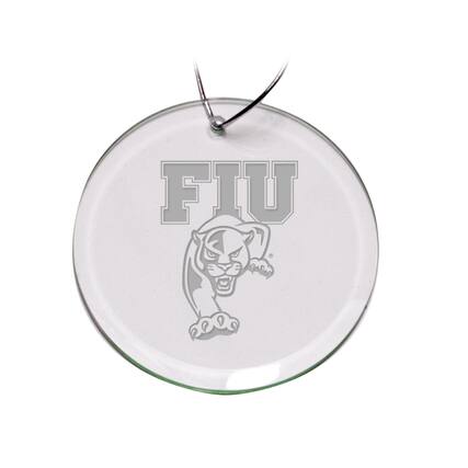 Front. Jardine - FIU Panthers 3'' Round Glass Ornament - Multicolor.