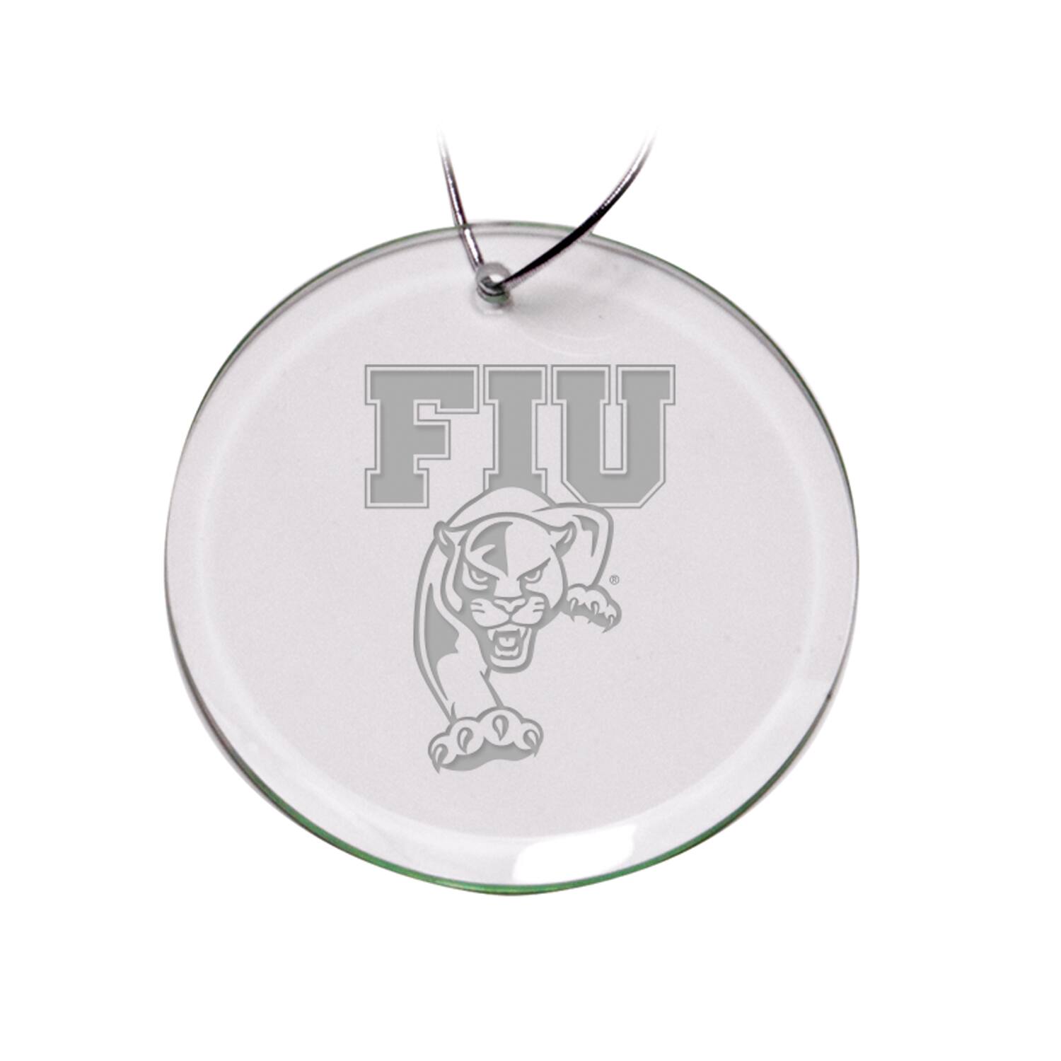 Front. Jardine - FIU Panthers 3'' Round Glass Ornament - Multicolor.