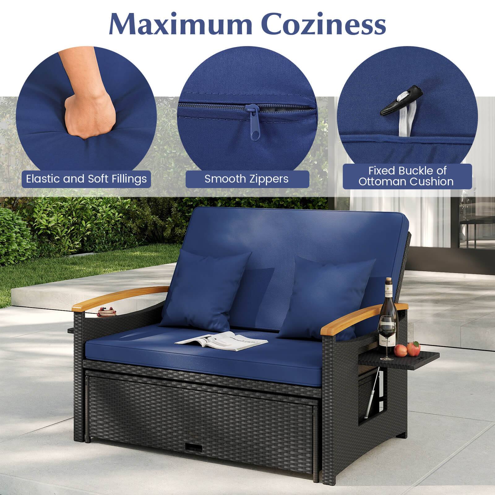 Maximum Coziness

- Elastic and Soft Fillings
- Smooth Zippers
- Fixed Buckle of Ottoman Cushion
